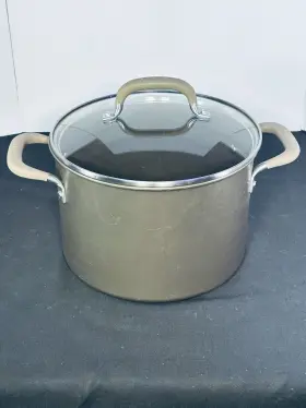 Qq18t Circulon Premier Professional Anodized 8 Quart Pot Lid Electric Induction Bronze
