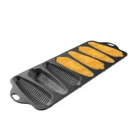 Classic Cuisine 192664115265 Cast Iron Cornbread Pan-pre-seasoned Bakeware With 7 Corncob Sticks-compatibl