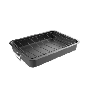 Classic Cuisine 192664330194 Roasting Pan With Angled Rack-nonstick Oven Roaster And Removable Tray-drain