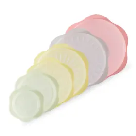 Comais 610406111080 Silicone Stretch Lids Set For Food Storage Fruit Pattern Foodgrade Reusable Sili