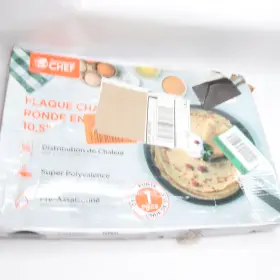 Chfl911 Commercial Chef Preseasoned Cast Iron Round Griddle Pan 10.5 Inch
