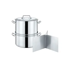Concord 877769008376 Extra Large Outdoor Stainless Steel Stock Pot Steamer And Braiser Com