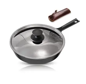 Cl-sk10-so-ld-ss-bk-vc Cooklife 10 Inch Lightweight Pre-seasoned Cast Iron Skillets With Stainless S