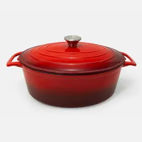 Cookpro 878201004413 Excelsteel 441 6 Quart Oval Casserole Pan With Red Coating