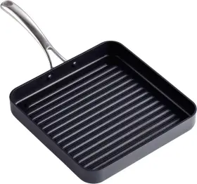 Cooks Standard 813046025407 Nonstick Square Grill Pan 11 X 11-inch Hard Anodized Grilling