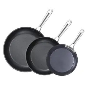 Cooks Standard 813046027265 Frying Omelet Pan Set 3-piece Classic Hard Anodized Nonstick 8-inch/10.5-inc