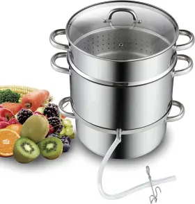 Cooks Standard 813046027319 Canning Juice Steamer Extractor Fruit Vegetables For Making Jelly Sauces 11