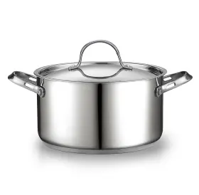 Cooks Standard 813046027449 18/10 Stainless Steel Stockpot 6-quart Classic Deep Cooking Pot Canning Cookw