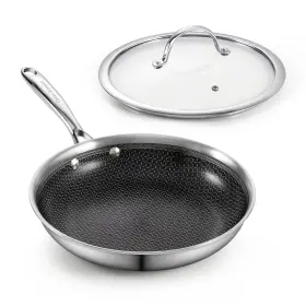Cooks Standard 813046028309 Hybrid Nonstick Frying Pan 8 Inch Skillet Multi-ply Clad Stainless