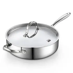 B01atze4k2 Cooks Standard Multi-ply Clad Stainless Steel Saute Pan 10.5 Inch 4 Quart Deep