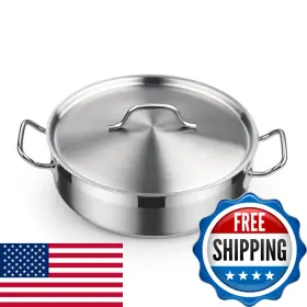 B0cp6dhk9d Cooks Standard Saut Pan Lid 4-quart Professional Deep Frying 18/10