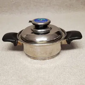 Cw101 Cookworld Audiotherm Series 1.5 Quart Stainless Steel Pot With Lid 7.5 Inch Opening