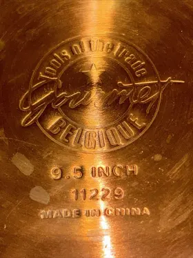 11229 Copper Bottom 9.5 Sauce Pan Belgique Gourmet Tools Of The Trade Inch