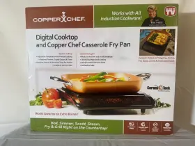 Copper Chef 752356822965 Digital Cooktop And Casserole Fry Pan - Brand New