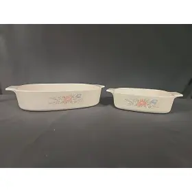 A-10-b Corning Ware A-1-b Symphony 2 Pc Set 1 Liter Casserole A1b 2.5 A10b