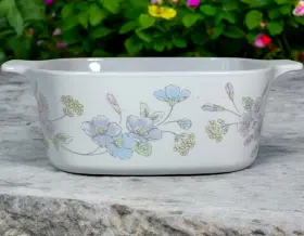 A-13-b Corningware Vintage Corning Ware Square A-3-b Pastel Bouquet 3 Quart Casserole Dish Usa Floral