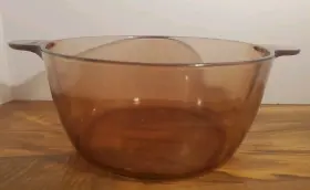 Cv101 Corningware Corning Ware Vision Amber Glass 4.5l 5 Quart Dutch Oven Stock Pot No Lid Pyrex