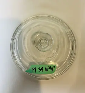 G5ca Corningware Vintage Pyrex Corning Ware 34 Ribbed Glass 6 3/4 Inch Round Replacement Lid