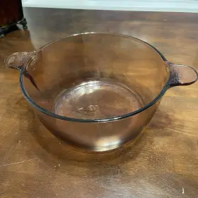 K32m Corningware Vintage Visions Corning Ware Usa 4.5l Amber Stock Pot Dutch Oven No Lid