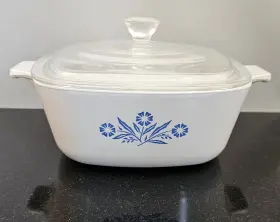 P-1.5-b Corningware Corning Ware 1.5 Quart Blue Cornflower Casserole Baking Dish Model With Lid
