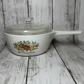 P-82-b Corningware P31c Vintage Corning Ware La Marjolaine Spice Of Life 1/12 Pint Pyrex Lid