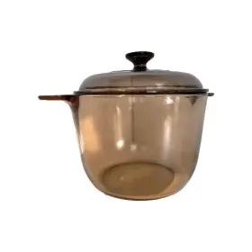 V-3.5-sp Corningware Visions Corning Ware 3.5 Quart Stew Pot With Lid / Pyrex Glass France