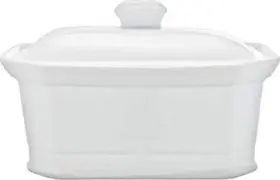 Rh46635 Cosy And Trendy Pate Terrine With Ceramic Lid White 20 X 14.5 8.5 Cm