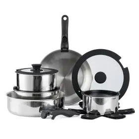 Country Kitchen 729016635975 Cookware Set With Removable Handle Oven And Rv Safe Pots P