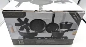 Country Kitchen 729016701274 Cookware Set With Removable Handle - 13 Piece
