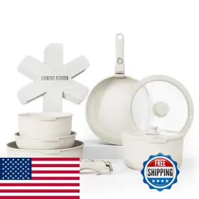Country Kitchen B0bvp5r6ql Cookware Set Removable Handle Oven Rv Safe Pots And Pans