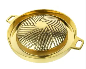 Cozinest 670036376464 Mookata Brass Grill Pan Thai Korean Japanese Style Bbq Steak Hot No