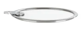 Cristel 848395047930 Strate Glass Lid 8.5 Inch Silver