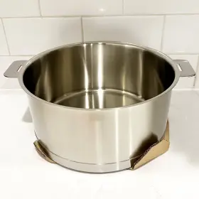 F22qlksa Cristel Strate Cookware 4 Quart Stew Pan Flat Lid Stainless Steel 18/10 Inox New