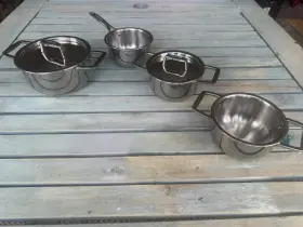 Stqmp8ksa Cristel New France 4-piece Stainless Steel Mini Cookware Set - Made In