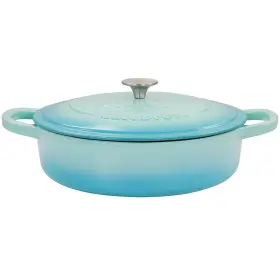 Crock-pot 085081484796 Artisan 5 Quart Enameled Cast Iron Braiser Pan With Lid In Gradient Aq