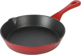 137369 Crock-pot 8 Inch European Enameled Cast Iron Skillet - Gradient Red