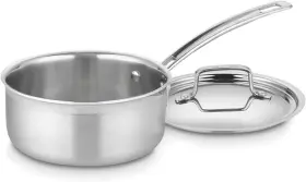 Mcp19-16n Cuisinart 086279051714 New 1.5 Quart Multiclad Pro Triple Ply Saucepan With Cover Lid