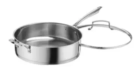 Cuisinart 086279081612 Professional Series 6-quart Saute Pan With Cover Stainless Steel Nib