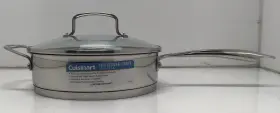 Cuisinart 086279099266 Professional Series Stainless Steel 3- Quart Saute Pan With Lid