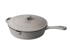 Cuisinart 086279119315 12 Inch Cast Iron Chicken Fryer - Gray