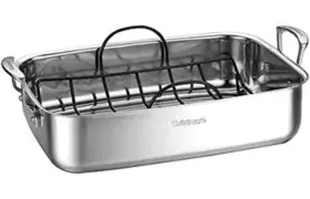 Cuisinart 086279181466 Classic 15 Inch Stainless Steel Roaster With Non-stick Rack
