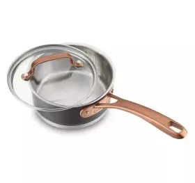 Cuisinart 086279240682 1 Quart Matte Black Stainless Steel Sauce Pan Cover Blush Bronzehandle