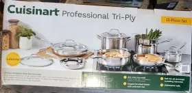 Tpss-13p Cuisinart 086279242228 Tri-ply Clad Stainless Steel 13-piece Cookware Set - New