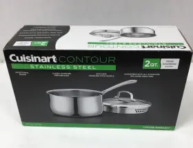 419-18p Cuisinart 2-quart Pour Contour Saucepan With Cover Stainless Steel