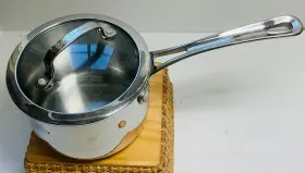 41915-14 Cuisinart 1.5 Quart Saucepan/lid Stainless Steel Clean 17882