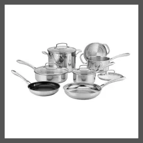 53171697 Cuisinart 11pc Stainless Steel Cookware Set 350 Degree F Classic 83-11n
