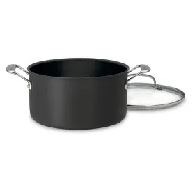 Cuisinart 644-24 Chefs Classic Hard Anodized 6 Quart Stockpot With Lid Cover Black