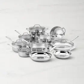 66-17n Cuisinart 17-piece Cookware Set Chefs Classic Nonstick Hard Anodized