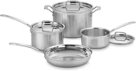 Mcp-7np1 Cuisinart 711181999495 Multiclad Pro Triple Ply 7-piece Cookware Set Skillet