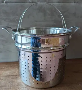 7112-26 Cuisinart Chefs Classic Stainless Steel 12 Quart Steamer Basket Set No Pot